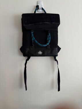 Porter 2 way Hybrid Backpack Tote Bag Leather Trim Rope Handles